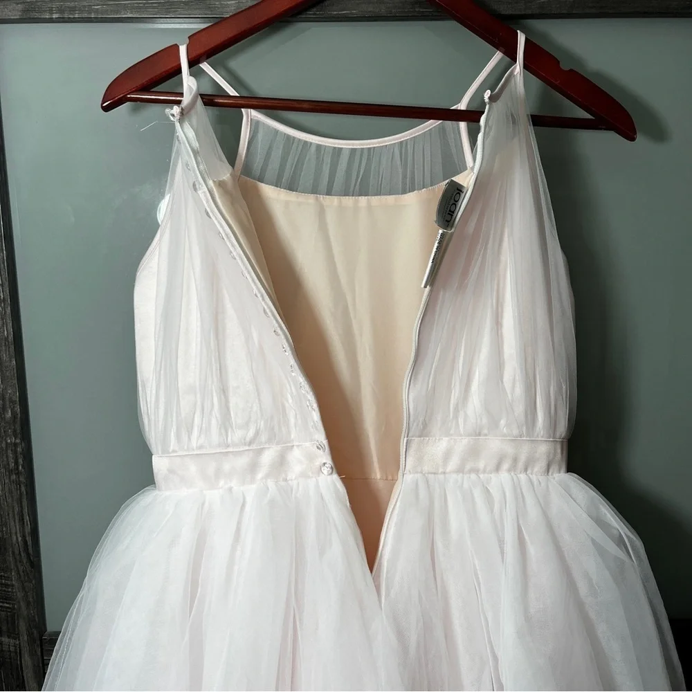 Joan Calabrese from Mon Cheri Girls' 14 Pink Ethereal Dress Flower Girl Glinda - Picture 7 of 14